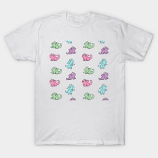 Pastel Dragon pattern T-Shirt